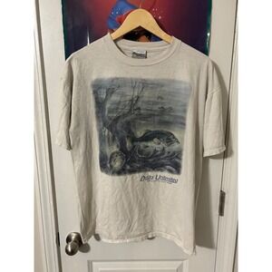 Vintage Ducks Unlimited Bass Fishing Graphic T Shirt Mens Large Marathon Apparel